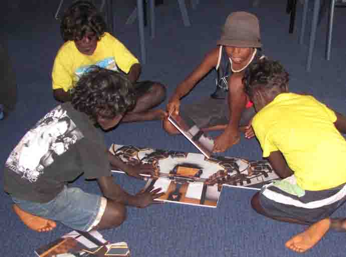 students participating in Outreach program
